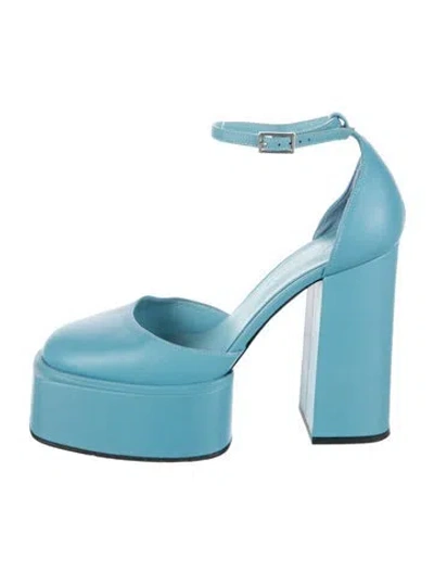 Pre-owned 3juin Leather Pumps In Blue