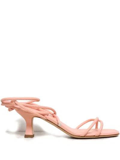 3juin Leather Sandals In Pink