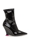 3juin Woman Ankle Boots Black Size 8 Synthetisches Material In Black