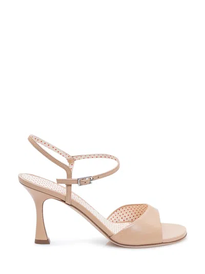 3juin Mini Sandals With Ankle Strap And Front Fascia In Pulp Sandy
