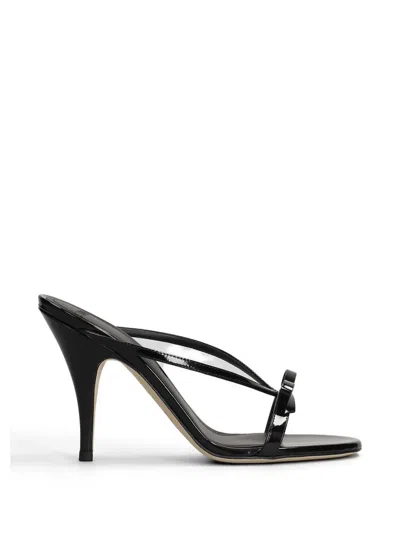 3juin Natalia Bow-detail Crossover-strap Sandals In Black