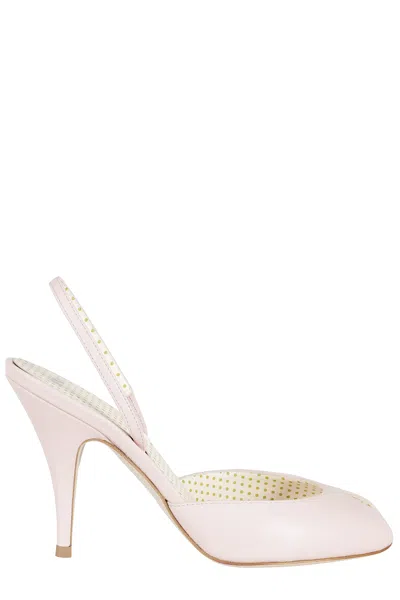 3juin Pink Mely 095 Illy Elastic-strap Leather Sandals