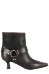 3juin Pointed Toe Ankle Boot With Strap Detail