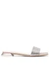 3juin Rhinestone-embellished Open-toe Sandals In Neutrals