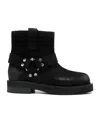 3juin Suede Calf Leather Steve Boots In Black