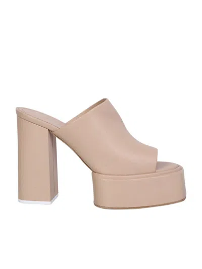 3juin Sue Leather Mules In Beige