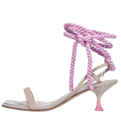 3juin Sandals Beige In Beige Chari
