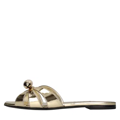 3juin Sandals Golden In Oro Metallici E Grigi