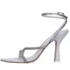 3juin Sandals Grey In Grigio Metallici E Grigi