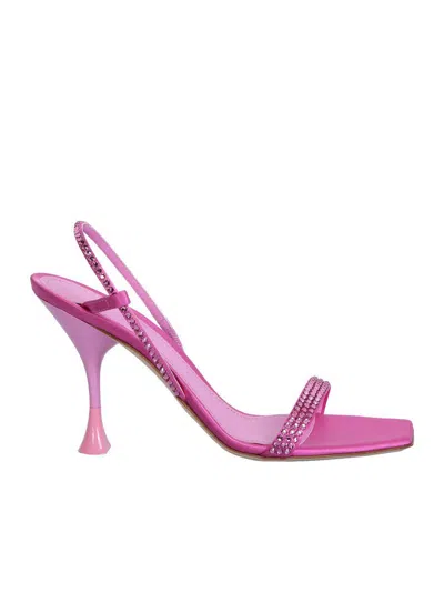 3juin Eloise 095 Sandals In Rose-pink Satin