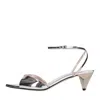 3juin Sandals Silver In Argento Chiari E Naturali