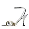 3juin Sandals Silver In Argento Chiari E Naturali