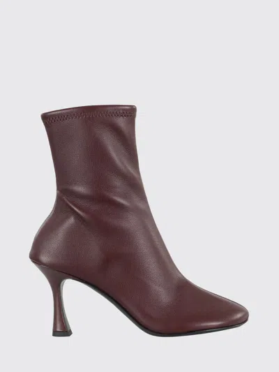 3JUIN FLAT ANKLE BOOT 3JUIN WOMAN COLOR WINE,H48245114