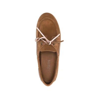 3juin Lace-up Boat Shoes In Brown