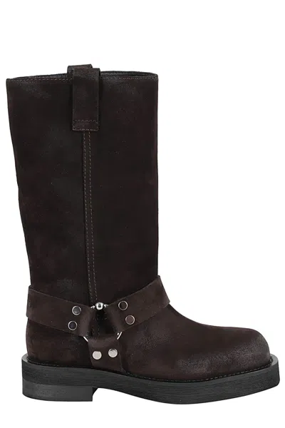 3juin Round-head Short Boots In Brown