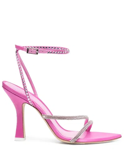 3juin Giglio Syria Satin Candy Sandal Model In Pink