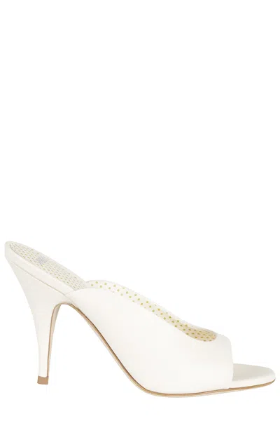 3juin White Lilia 095 Illy Leather Mules