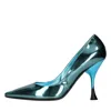 3juin Bahia Vegas Sky Stilello Heels In Verde Blu E Verdi
