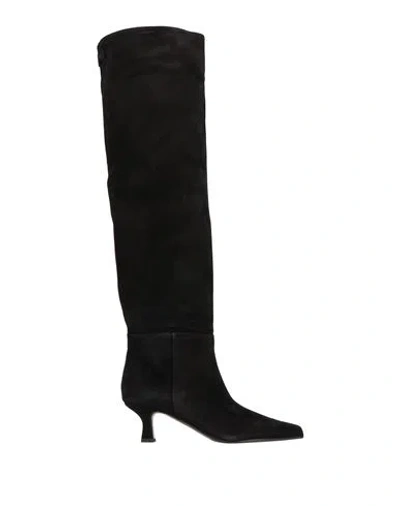 3juin Woman Boot Black Size 6 Leather