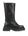 3juin Woman Boot Black Size 8 Leather