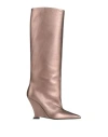 3juin Woman Boot Bronze Size 8 Leather