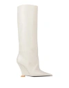 3juin Woman Boot Ivory Size 10 Leather In White