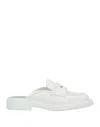 3juin Woman Mules & Clogs Ivory Size 8 Soft Leather In White