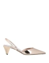 3juin Woman Pumps Rose Gold Size 6 Leather