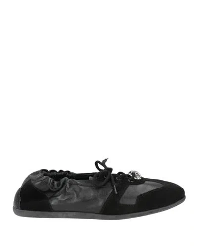 3juin Woman Sneakers Black Size 8 Leather