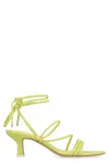 3juin 65mm Ankle Tie-fastening Sandals In Green
