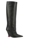 3juin Woman Boot Black Size 6 Leather In Black