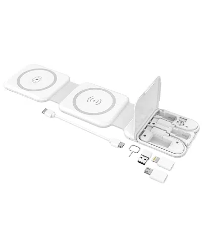 3p Experts 10 In 1 Magsafe Wireless Charger In White