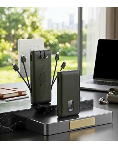 3p Experts Any Charge 10k Powerbank With Wall Plug In Black