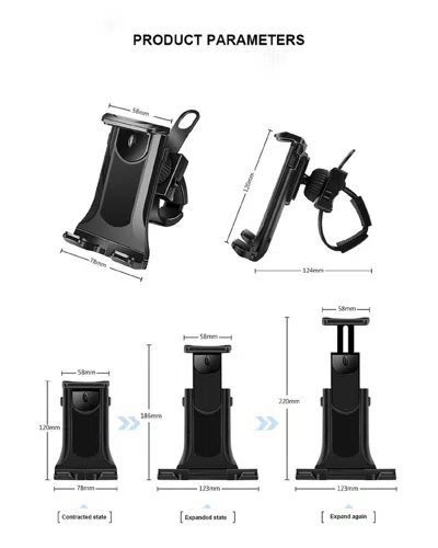 3p Experts Expandable Handlebar Device Mount In Black