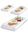 3p Experts Inflatable Pop Drink Float & Cooler In White