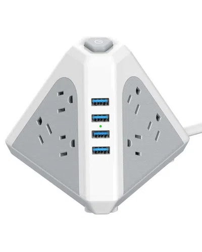 3p Experts Triangle Port Charger In White
