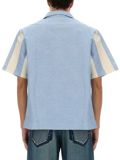3paradis 3.paradis 100% Cotton Shirt In Blue