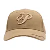3paradis 3p Cursive Logo Cap In Brown
