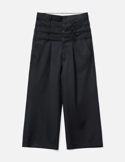 3paradis 4 Waist Tailored Trousers In Black