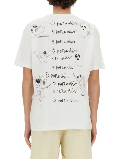 3paradis 3.paradis Art Collaboration Cotton T-shirt In Multi