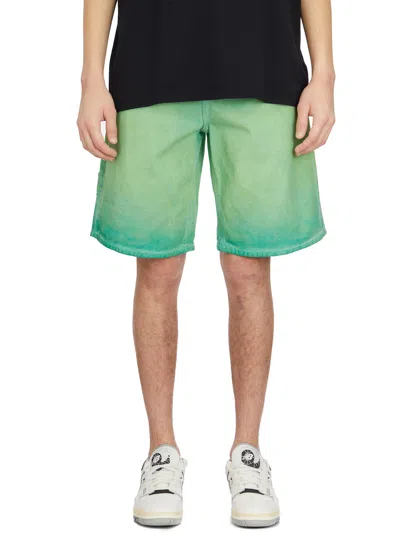 3paradis Bermuda In Denim Overdye In Green
