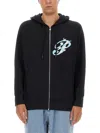 3paradis 3.paradis Zip Sweatshirt. In Black