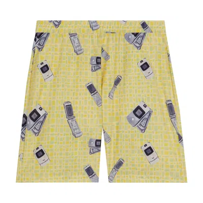 Pre-owned 3paradis 3.paradis Cell Phones Swim Shorts 'yellow' | Men's Size 36