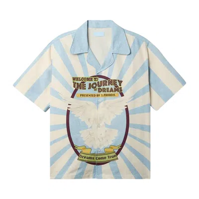 Pre-owned 3paradis 3.paradis Circus Short-sleeve Shirt 'sky Blue' | Men's Size M