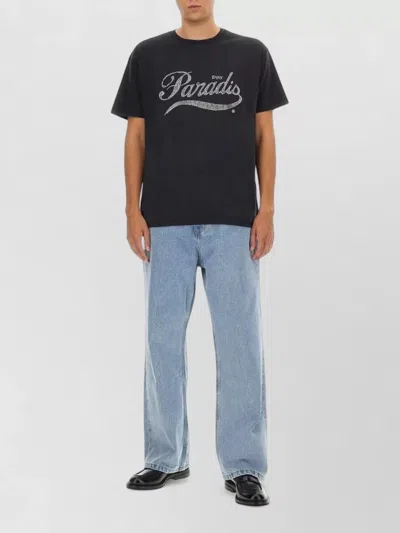3paradis Crystal-embellished Logo T-shirt In Black