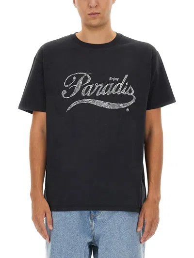 3paradis 3.paradis "coca Cola" T-shirt In Black