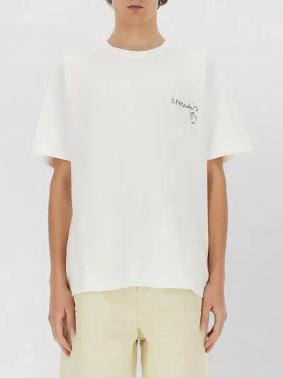 3paradis Edgar Plans Graphic Crew Neck T Shirt In Animal Print