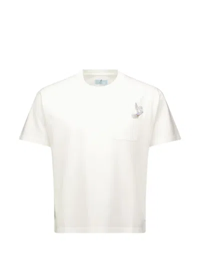 3paradis Embroidered-pocket T-shirt In White