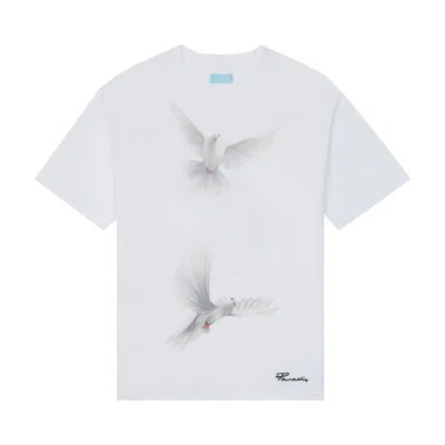 Pre-owned 3paradis 3.paradis Freedom Print T-shirt 'white' | Men's Size L