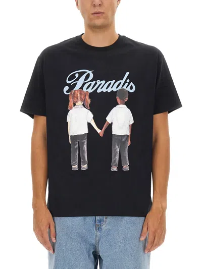 3paradis Kids Row T-shirt In Black